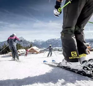 Skifahren Richtung UALM in Imst